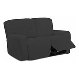 Funda Elastica Microfibra Sofa Reclinable 2 Cuerpos 6 Piezas