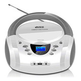 Lonpoo Reproductor De Cd Porttil Con Radio Fm/usb/bluetooth/