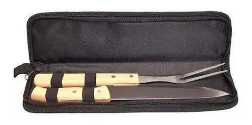 Set Para Asado Parrilla Bbq Cuchillo Tenedor Entrega Hoy