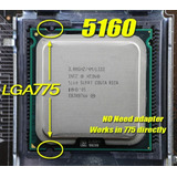 Xeon 5160 Processador Intel Cpu 4m 80w Adaptado 775