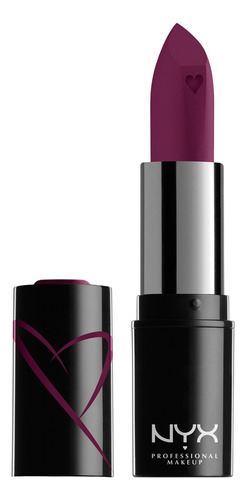 Labial Nyx Professional Makeup Lipstick Shout Loud Satin Color Into The Night Satinado