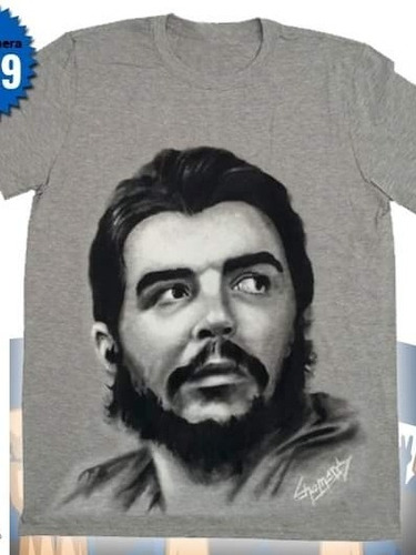 Remera Del Che Guevara Pintada A Pincel