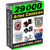 29.000 Artes Canecas Pacote Gold Cdr - Pdf - Png - Jpeg
