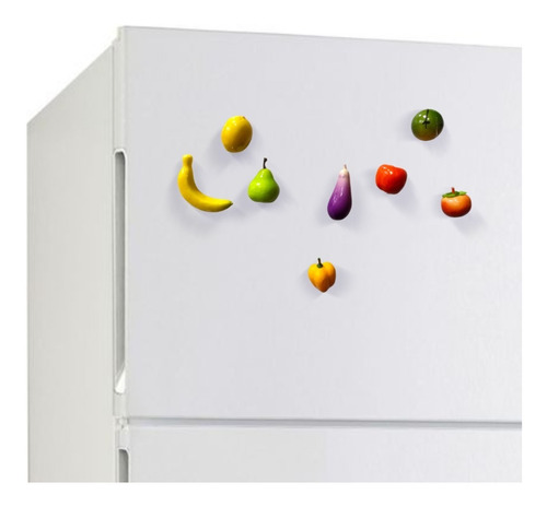 Pack 10 Imanes Decorativos Refrigerador Frutas Vegetales