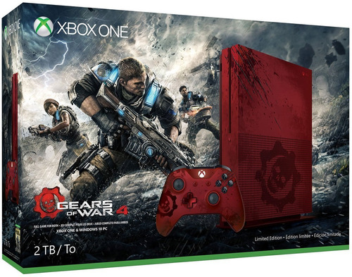 Microsoft Xbox One S 2tb Edición Gears 4 Consola De Juegos