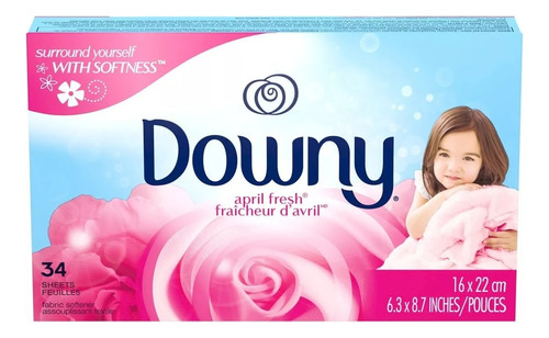 Toallas Antiestatica Downy Con Aroma April Fresh 34 Un