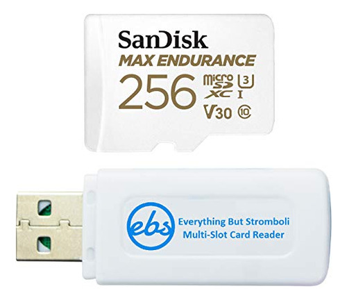 Tarjeta Microsd Sandisk Max Endurance De 256gb Para Cámaras