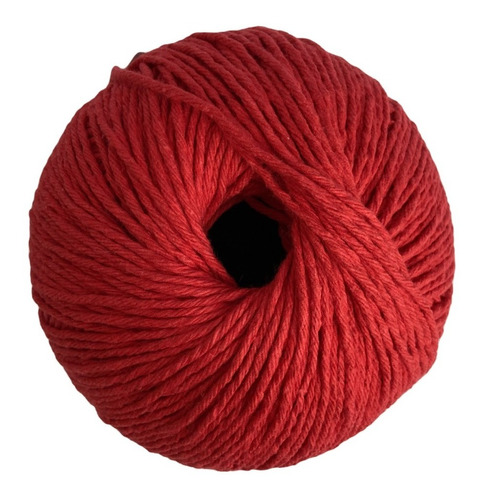 Hilo Lana Rojo Ovillo Crochet 50 Gr