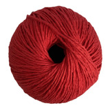 Hilo Lana Rojo Ovillo Crochet 50 Gr