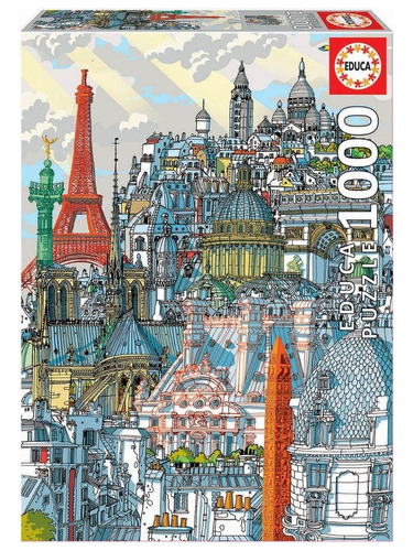 Puzzle Rompecabeza 1000 Piezas París, Carlo Stanga Educa