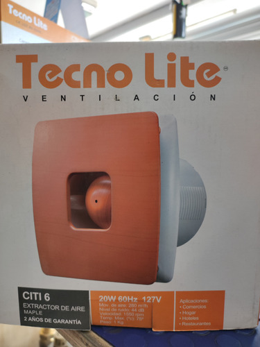 Extractor De Aire Tecnolite Citi 6 Maple 