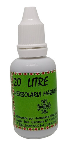 Litre (n°20) Gotas Mapuches Herbolaria Maquehuelawen