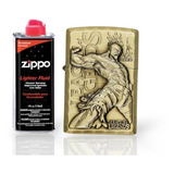Kit Zippo / Gasolina + Encendedor Tipo Zippo Hombre