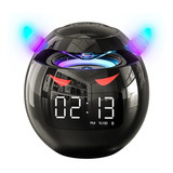 Bocina Bluetooth Con Reloj Despertador Digital Led