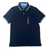 Camiseta Tipo Polo Tommy Hilfiger Hombre F083 Talla M Negra