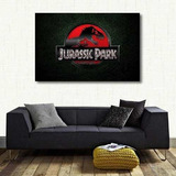 Quadro Decorativo Jurassic Park Filme Tela Em Tecido