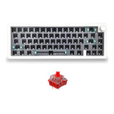 Teclado Mecánico Personalizado Gmk67+interruptor Rojo Kit De