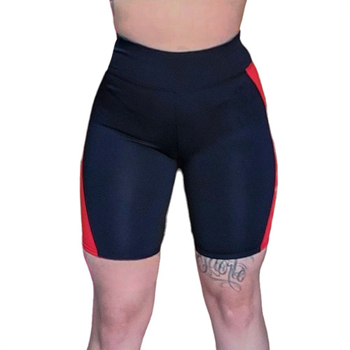 Calza Biker Ciclista Mujer Lycra Tricot Fitness Deporte Gym 