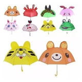  3 Paraguas Niños Sombrillas Infantil Diseños Kawaii Animale