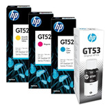 Kit De 4 Tintas Hp  Original Gt52 Gt51 B/c/y/m