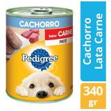 Pedigree En Lata Cachorro Paté Sabor Carne X 340 Grs