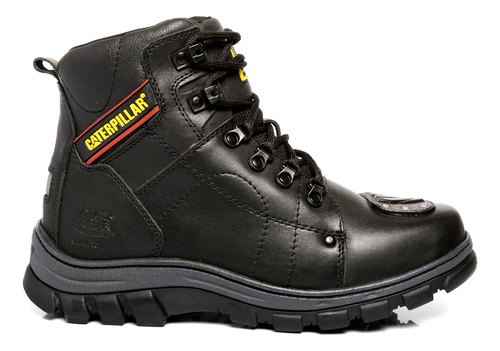 Bota Motociclista Coturno Cat Masculina Caterpillar Em Couro