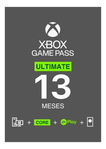 Xbox Game Pass Ultimate 13 Meses ! El Mejor Precio!!