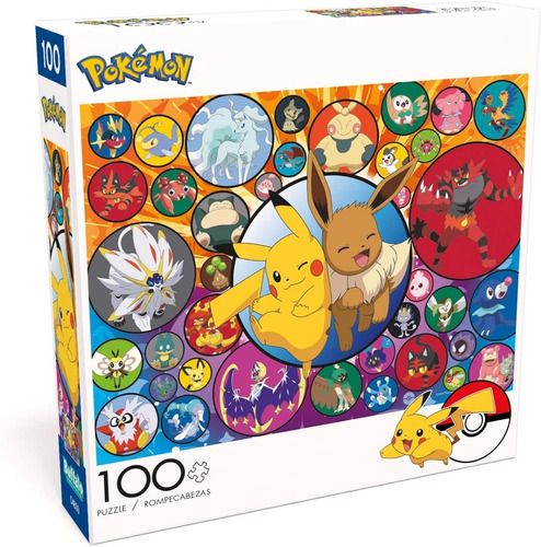Rompecabezas Pokemon 100 Piezas Pikachu & Eevee Nintendo