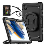 Funda + Correa Uso Rudo Samsung Galaxy Tab A8 10.5 Sm-x200