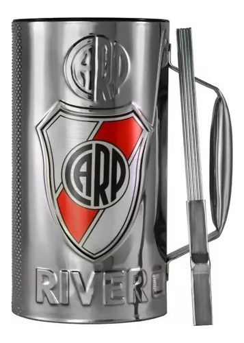 Vaso Guira Pro Oficial River Con Raspador - Oddity