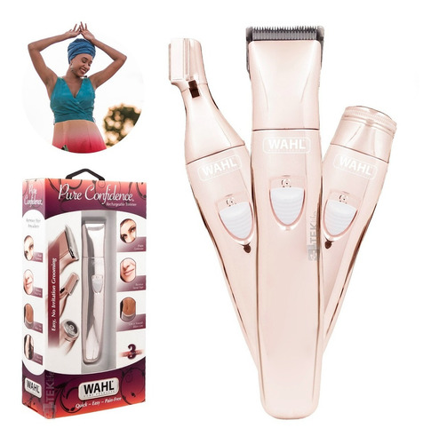 Rasuradora Depiladora Detalladora All In One Wahl Inalambrica Pure Confidence 9865 Cobre 110v/220v