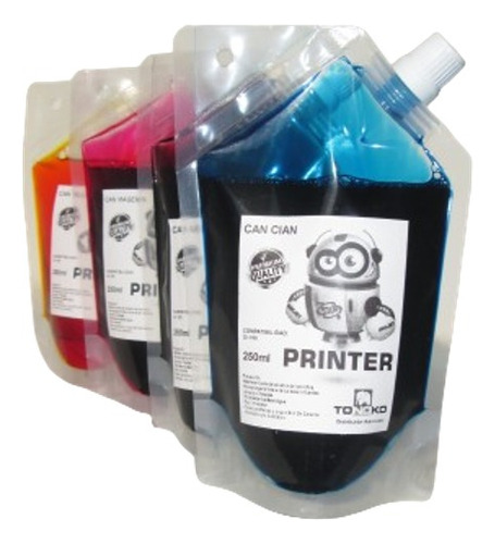 4 Tintas Printer Compatible Para Canon G1110 250ml