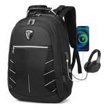 Mochila 17.1 Pulgadas Antirrobo De Negocios Portátil De Ordenador De Los Hombres Mochila De Viaje, Con Carga Usb, Multicapa Impermeable