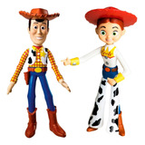 Kit Toy Story 2 Bonecos Disney Pixar Wood E Vaqueira Jessie