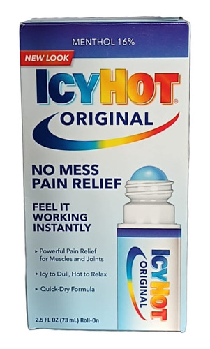 Icy Hot Origin Roll-on Contra Dolor Menthol 16% 2.5oz (73ml)