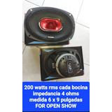 1 Par Bocinas 6x9 For Open Show Spl 200 Rms Eleven Audio 