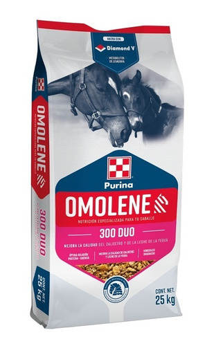 Omolene 300 Duo Alimento Purina Caballos Yeguas Potros 25kg