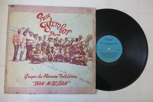 Vinyl Vinilo Lp Acetato Grupo San Millan Tambor Cumbia Gaita