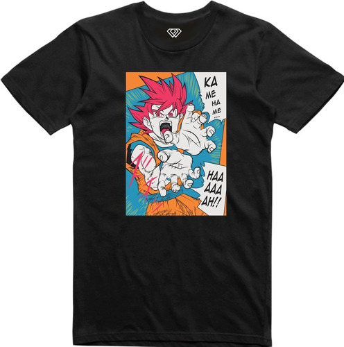 Playera T-shirt Dragon Ball Goku Ka Me Ka Me Ha Anime