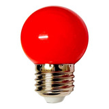 Lámpara Led Gota Color Rojo 1w Rosca E27 80 Lumen Guirnalda