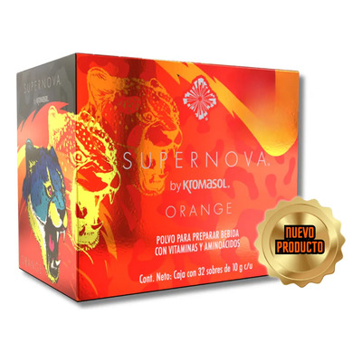 Bebida Energética Kromasol Antioxidante Naranja En Caja Pack X32 | Envío gratis
