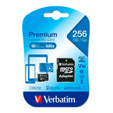 Memoria Verbatim Micro Sd 256gb 90mb/s