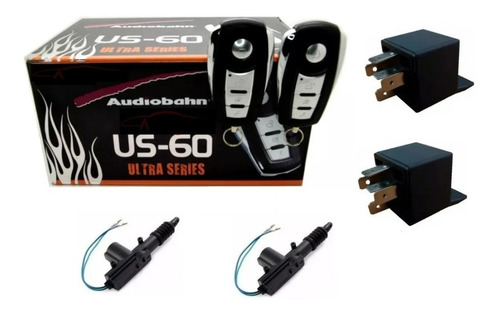 Alarma Audiobahn Us-60 + 2 Seguros Electricos + 2 Relays