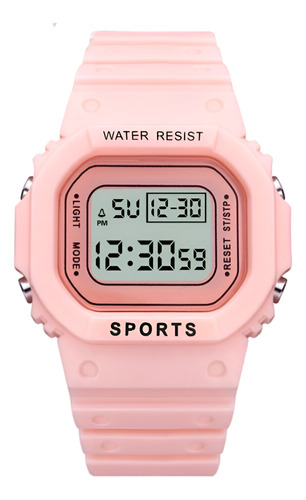 Reloj Cuadrado Pequeño Digital Para Mujer, Reloj Deportivo 