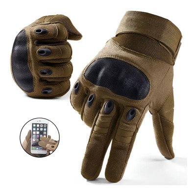 Guantes tácticos Allbewell para bicicleta y moto Enhanced apto pantalla táctil color marrón talla G | MercadoLibre