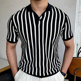 Camisas De Punto Para Hombre, Jersey De Golf, Camisa Lisa De