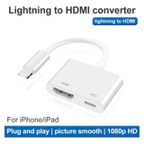 Convertidor Lightning A Hdmi 1080p Para iPhone, iPad, Ios