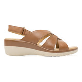 Sandalia Flexi Para Mujer Estilo 116009 Tan