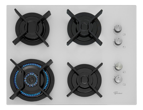 Cooktop 4 Bocas Fischer Tc Infinity Mesa Vidro