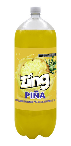 Refresco Zing Sabor Piña, 3.3 Litros